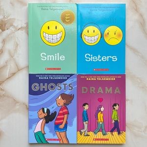 Raina Telgemeier Collection Box Set (Smile, Drama, Sisters, Ghosts)
